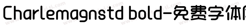 Charlemagnstd bold字体转换